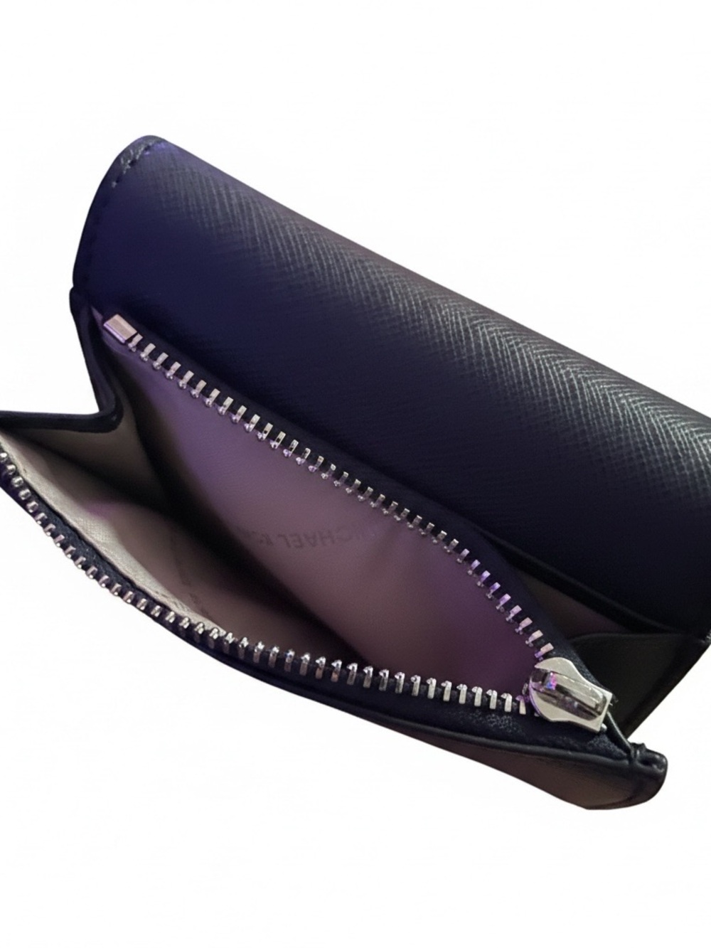 Michael Kors Studded Bifold Wallet - Navy Saffiano Leather - Picture 11 of 11